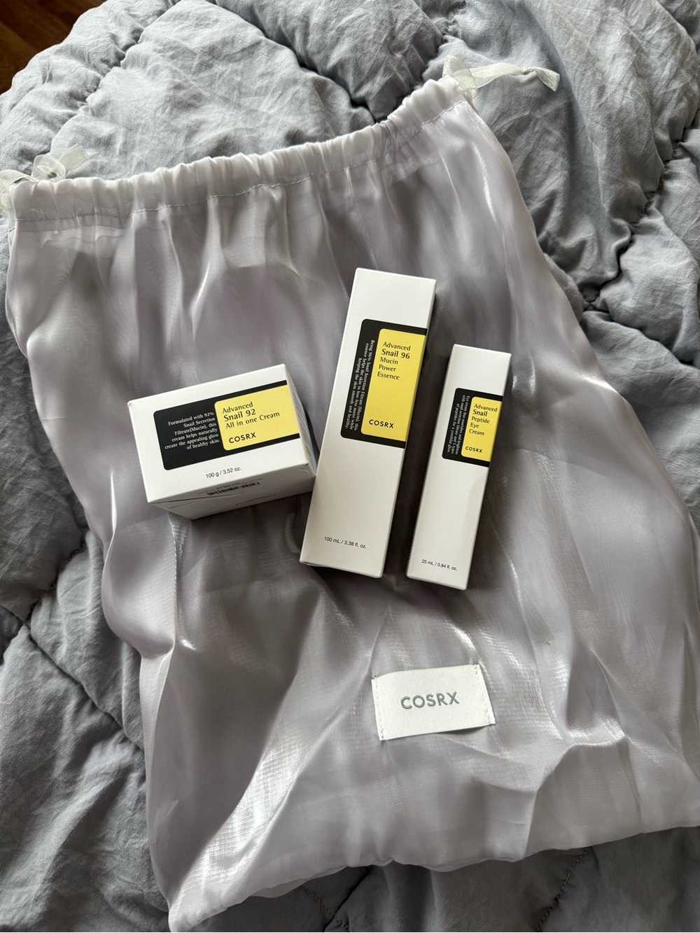 Cosrx advanced snail mucin skincare bundle